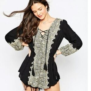 Free People Wildest Moments Long Sleeve Tunic
